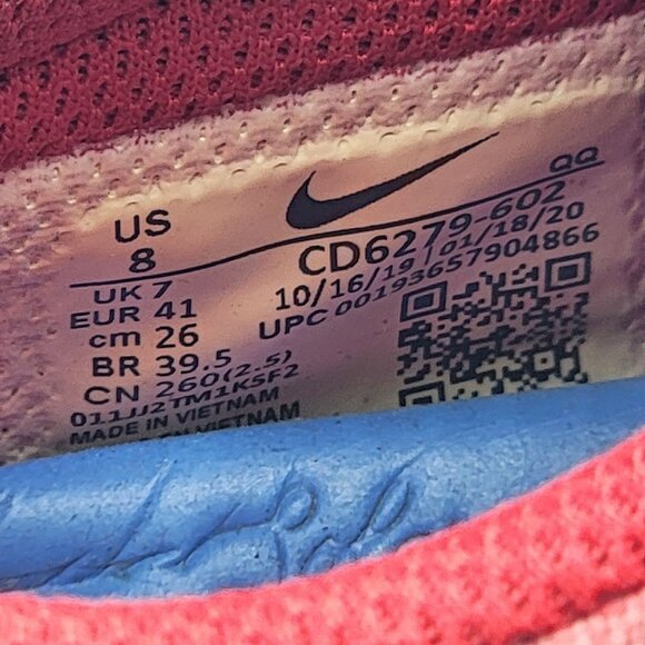 Nike SB Charge Mens 8 University Red Obsidian Mist Sneaker Shoes CD6279-602 - Picture 7 of 13